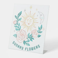 Farmers Market Florist Sun Moon Roses Magical Boho