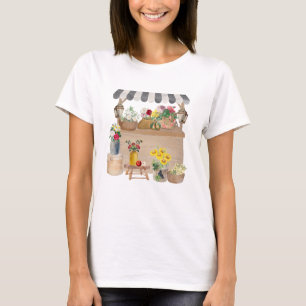 Farmer's Market Flower Baskets T-Shirt