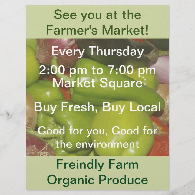 Farmers Market Flyer (Front)