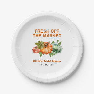 Farmers Market Fresh Off The Market Bridal Shower Paper Plate
