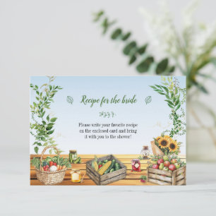 Farmers Market, Fresh off the Market Enclosure Invitation
