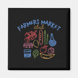 Farmers Market Fruit Vegetable Aesthetic Foodie Magnet