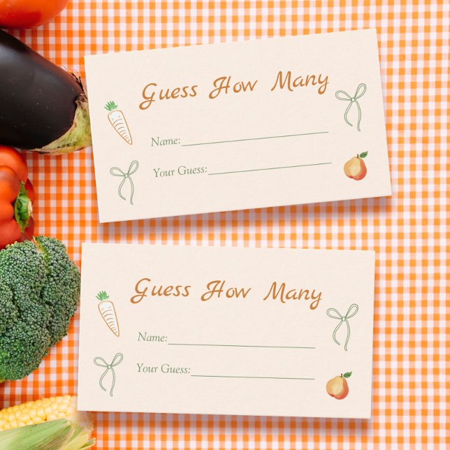 Farmers Market Guess How Many Enclosure Card (Creator Uploaded)