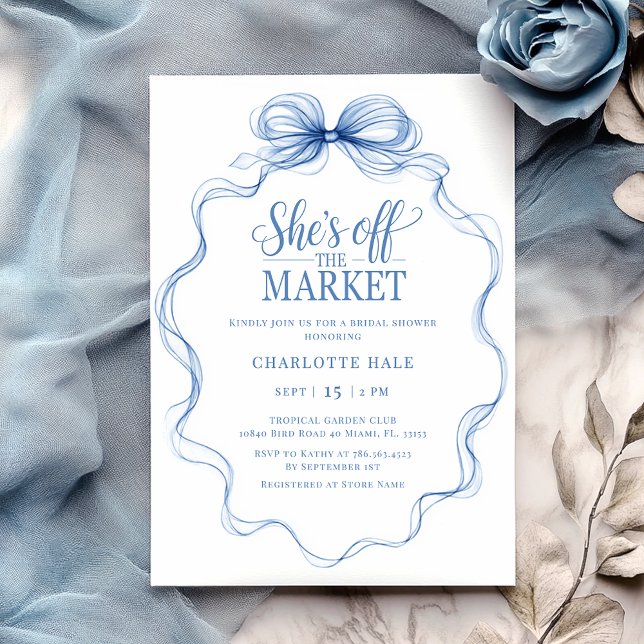 Farmers Market Hand Drawn Bridal Shower Invitation (Creator Uploaded)