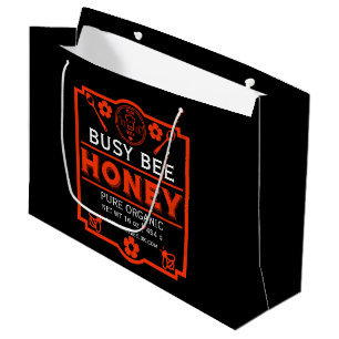 Farmers Market Honey Jar Large Gift Bag