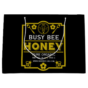 Farmers Market Honey Jar Large Gift Bag