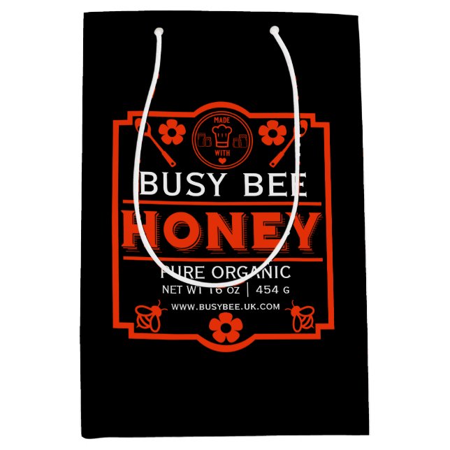 Farmers Market Honey Jar Medium Gift Bag (Front)