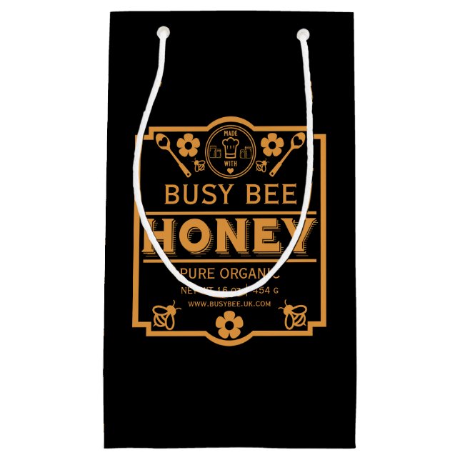 Farmers Market Honey Jar Small Gift Bag (Front)