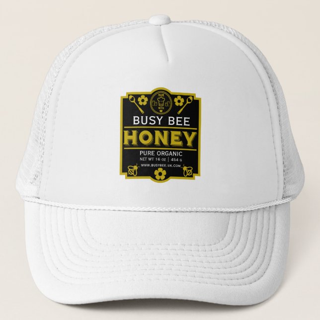 Farmers Market Honey Jar Trucker Hat (Front)