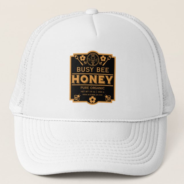 Farmers Market Honey Jar Trucker Hat (Front)