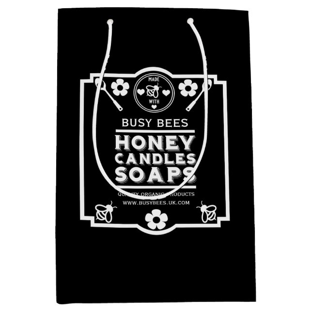 Farmers Market Honey Product Medium Gift Bag (Front)