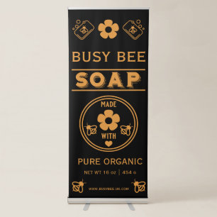 Farmers Market Honey Soap Retractable Banner