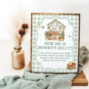 Farmers Market How Big is Mummy's Belly Poster