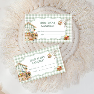 Farmers Market How Many Candies Baby Shower Enclosure Card