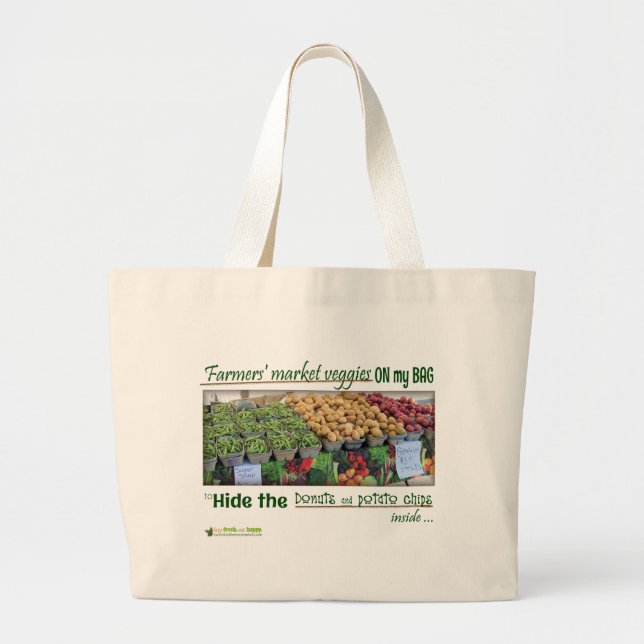 Farmers' Market (Junk Food) Shopping Bag (Front)