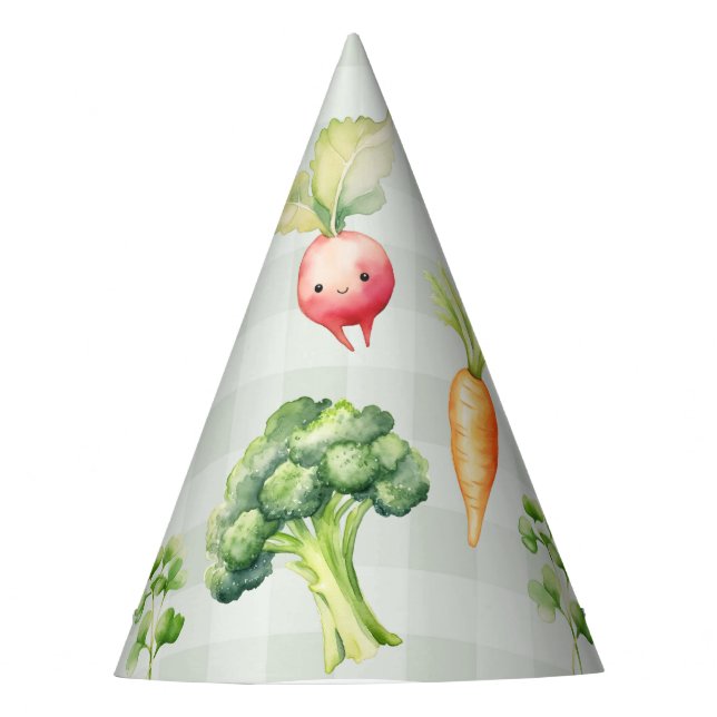 Farmers market kids birthday locally grown party hat (Front)