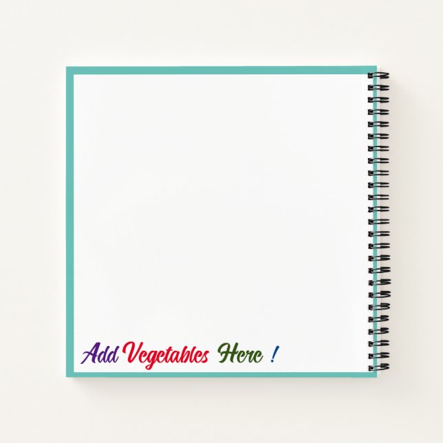 Farmer's market Ledger Notebook (Back)