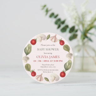 Farmers market locally grown baby shower invitation