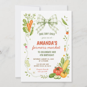 Farmer's Market Locally Grown Birthday Invitation