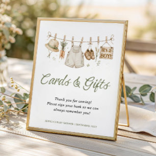 Farmers Market Locally Grown card gift baby shower Poster