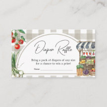 Farmers Market Locally Grown Diaper Raffle