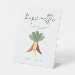 Farmers Market Locally Grown Diaper Raffle Sign