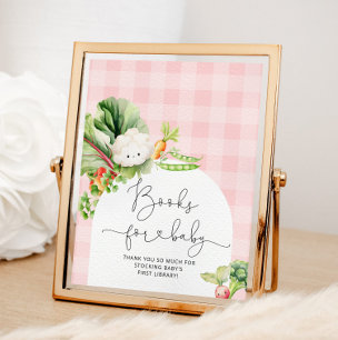 Farmers market locally grown pink Books for baby Poster