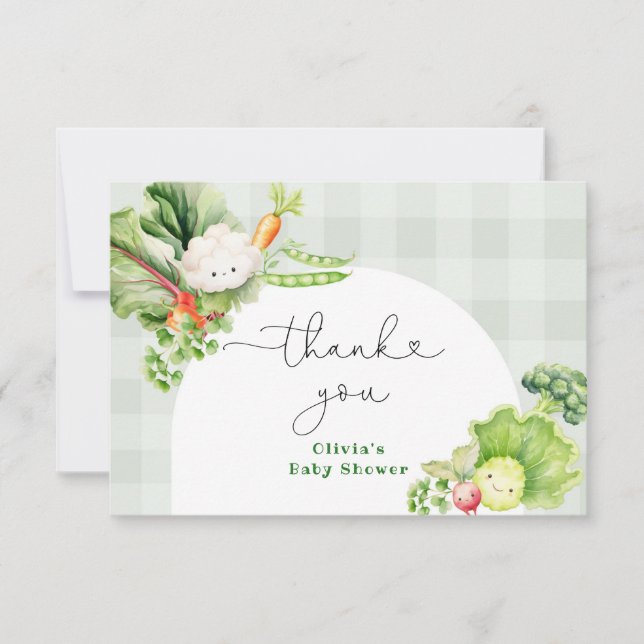 Farmers market Locally grown Thank you card (Front)