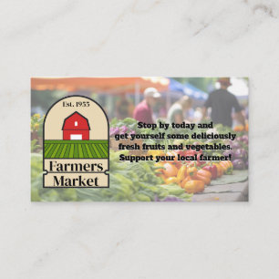 Farmers Market Logo   Produce Business Card
