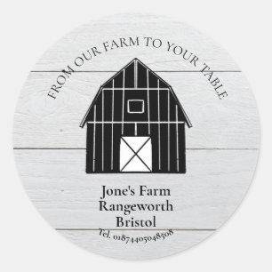 Farmers market marketing produce Grain Classic Round Sticker
