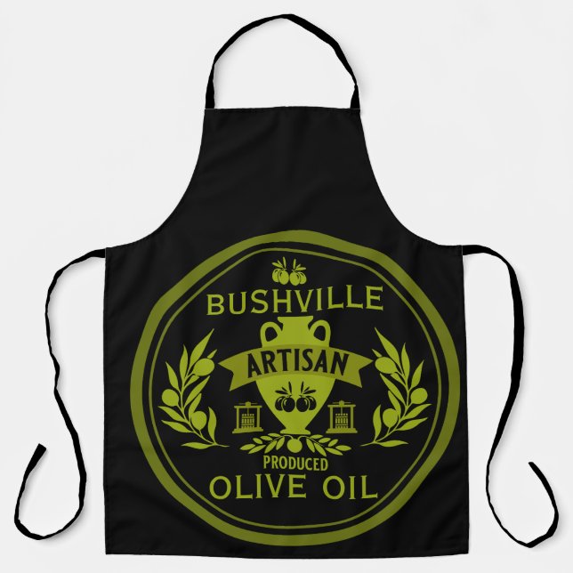 Farmers Market Olive Oil Apron (Front)