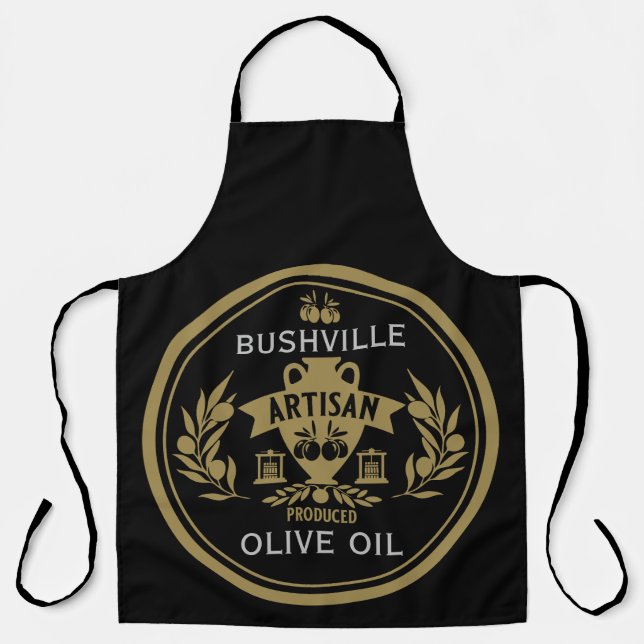 Farmers Market Olive Oil Apron (Front)