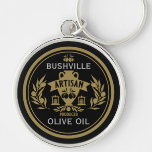 Farmers Market Olive Oil Key Ring