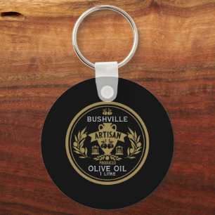 Farmers Market Olive Oil Key Ring