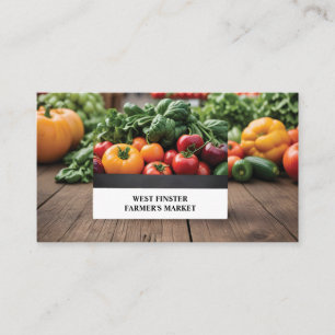 Farmer's Market or CSA Photo  Business Card