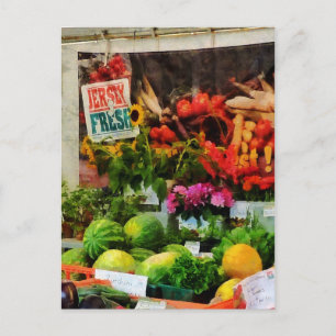 Farmer's Market Postcard