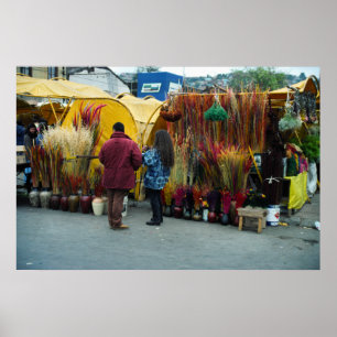 Farmer's market, Valpariso, Chile Poster
