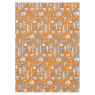farmer's market vegetables navy blue satsuma tablecloth
