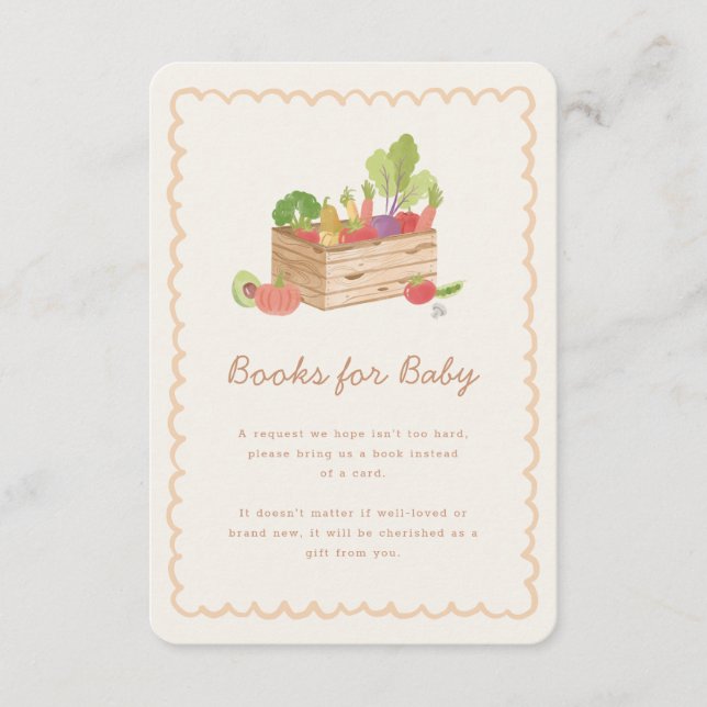 Farmer's Market Veggies Books for Baby Enclosure Card (Front)