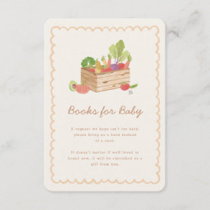 Farmer's Market Veggies Books for Baby Enclosure Card