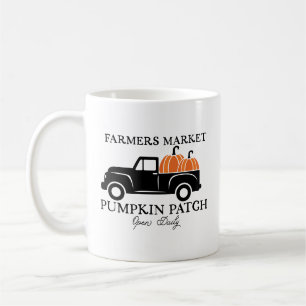 Farmer's Market Vintage Truck With Pumpkins Coffee Mug