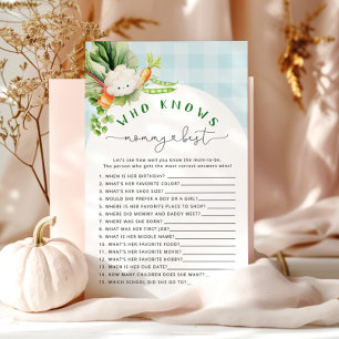 Farmers market Who knows mummy best game