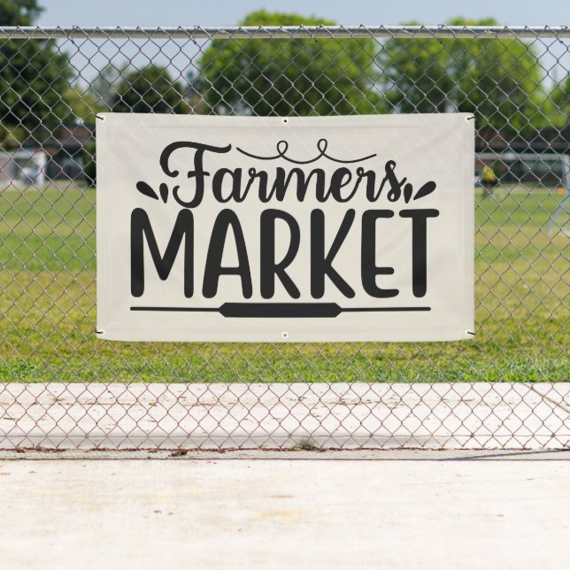 Farmers Market word art Banner (Insitu)