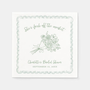 Farmers Off the Market Bridal Shower Napkin