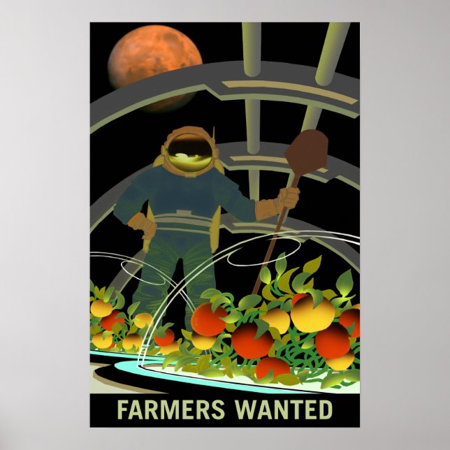 Farmers Wanted for Survival on Mars Poster (Front)