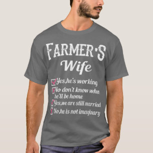 Farmer's Wife Checklist Funny T-Shirt
