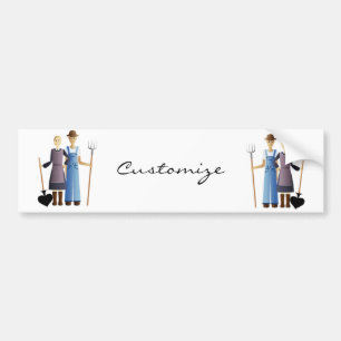 Farmer's Wife Queen of Spades Thunder_Cove Bumper Sticker