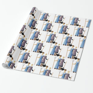 Farmer's Wife Queen of Spades Thunder_Cove Wrapping Paper