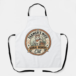 Farmer's Wife Rural Women Cat Farmer's Wife Rural  Apron