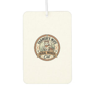 Farmer's Wife Rural Women Cat Farmer's Wife Rural Car Air Freshener